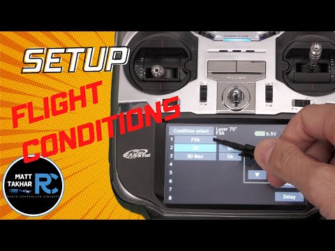 How to set Flight Conditions on the Futaba T18SZ | Beginners Guide