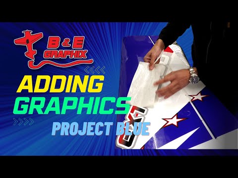 Adding B&E Graphix to Big Blue | RC Graphics