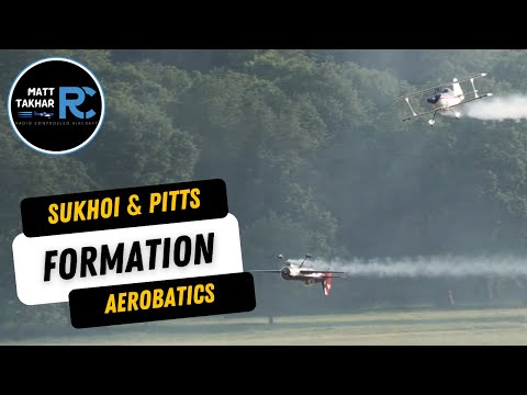 Sukhoi and Pitts Challenger flying together | Weston Park