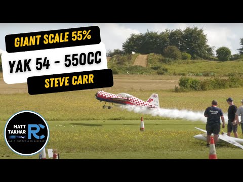 GIANT YAK 54 with SMOKE | Popham Airshow