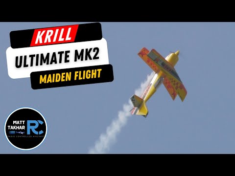 New RC Plane Maiden Flight – Krill Ultimate 39% GP123!