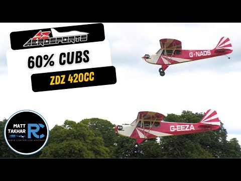 2x 60% CUBS flying in close formation | 420cc