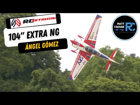 Ángel Gómaz flying his Skywing 104″ Extra NG with style