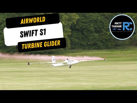Airworld Swift S1 Turbine Glider with Smoke