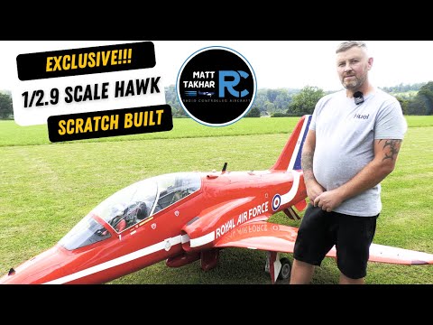 Exclusive Look at a Massive 1/2.9 Scale Scratch-Built Hawk T1 – 4.1m Long & 75kg!