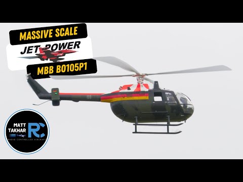 MBB Bo105P1 Turbine Powered RC Helicopter | JetPower 2024