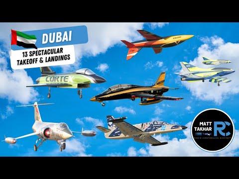 13 Spectacular RC Jet Takeoffs & Landings Compilation | Dubai National Day 2024