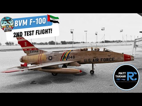 Beautiful BVM F-100 Super Sabre – Second Flight at MAAD 2026 | Flown by Blasius Flasser