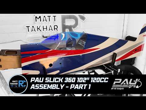 PAU Slick 360 120cc Build Part 1 | Stabs, Wheels, Rudder